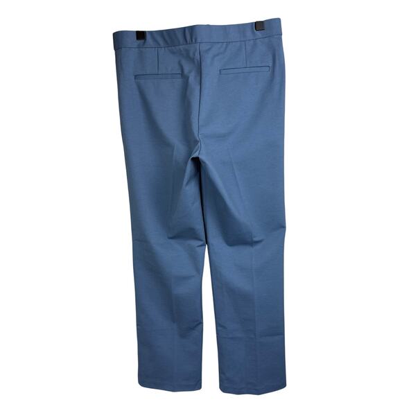 New VERONICA BEARD Jaya Kick-Flare Crop Pants in Hydrangea Blue - Picture 2 of 6